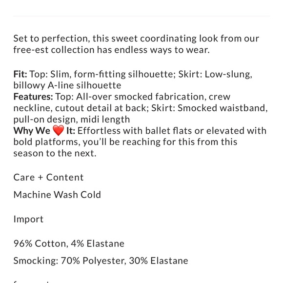 Free People Black Crop Top and midi skirt set - Picture 12 of 13